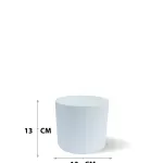 CIRCLE POT (WHITE)