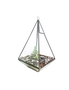 Terrarium Triangle Glass   WIDTH 16 CM - HIGHT 30 CM