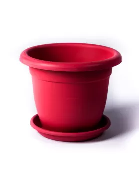 CIRCLE POT COLORY PINK 40CM