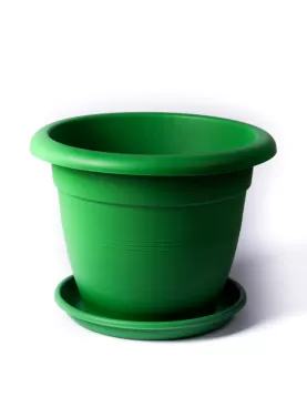 CIRCLE POT GREEN 30CM