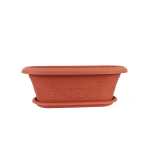 Anbar Rectangular Plastic Planter – 18 CM