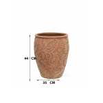Leaf Fiber Cement Pot – 44 CM - Image 2