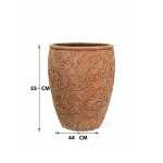 Leaf Fiber Cement Pot – 55 CM - Image 2