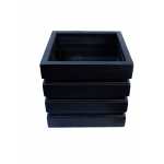 VERA-BLACK-FIBER GLASS PLANTER 40*40*40 - Image 2