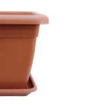Square Plastic Pot – 40 CM (Brown) - Image 2