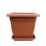 Square Plastic Pot – 40 CM (Brown)