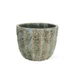 Round Textured Fiber Cement Pot – 31 CM