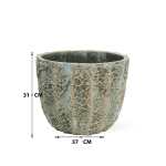Round Textured Fiber Cement Pot – 31 CM - Image 2