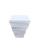 SQUARE POT 40CM WHITE - Image 2