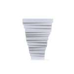 SQUARE POT 40CM WHITE