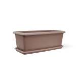 RECTANGLE POT 70*30CM COFFEE - Image 2