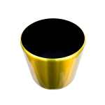 ALUMINIUM POT GOLD WITH WHEELS 40CM - Image 2