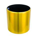 Black Aluminum Planter Pot with Wheels – 30 CM - Image 3