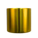 ALUMINIUM POT GOLD WITH WHEELS 40CM