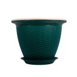 RATTAN POT 55CM  GREEN