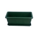 Leaf Pattern Rectangle Plastic Planter – 40CM - Image 2