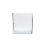 SQUARE GLASS POT – 12 CM