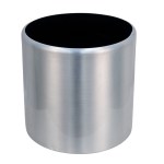 ALUMINIUM POT SILVER WITH WHEEL 35CM - Image 2
