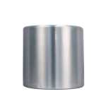 ALUMINIUM POT SILVER WITH WHEEL 35CM